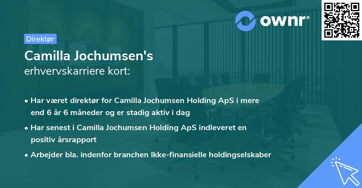 Camilla Jochumsen's erhvervskarriere kort