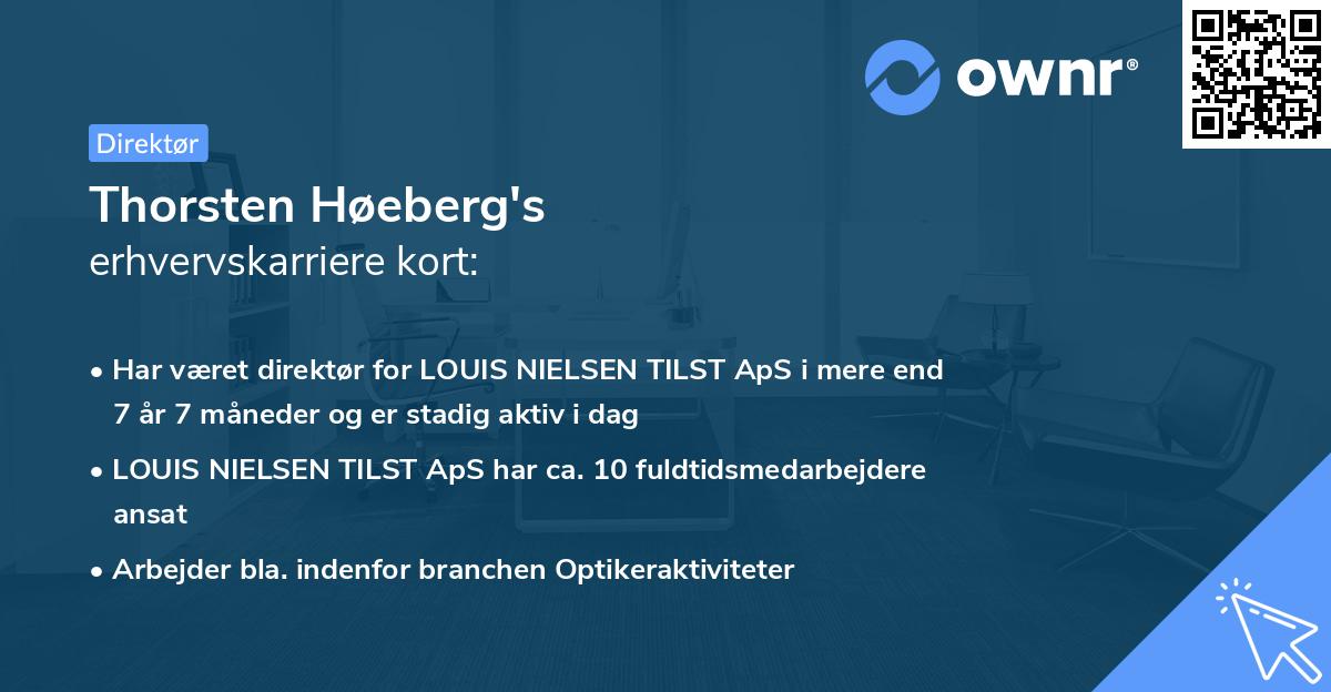 Thorsten Høeberg's erhvervskarriere kort