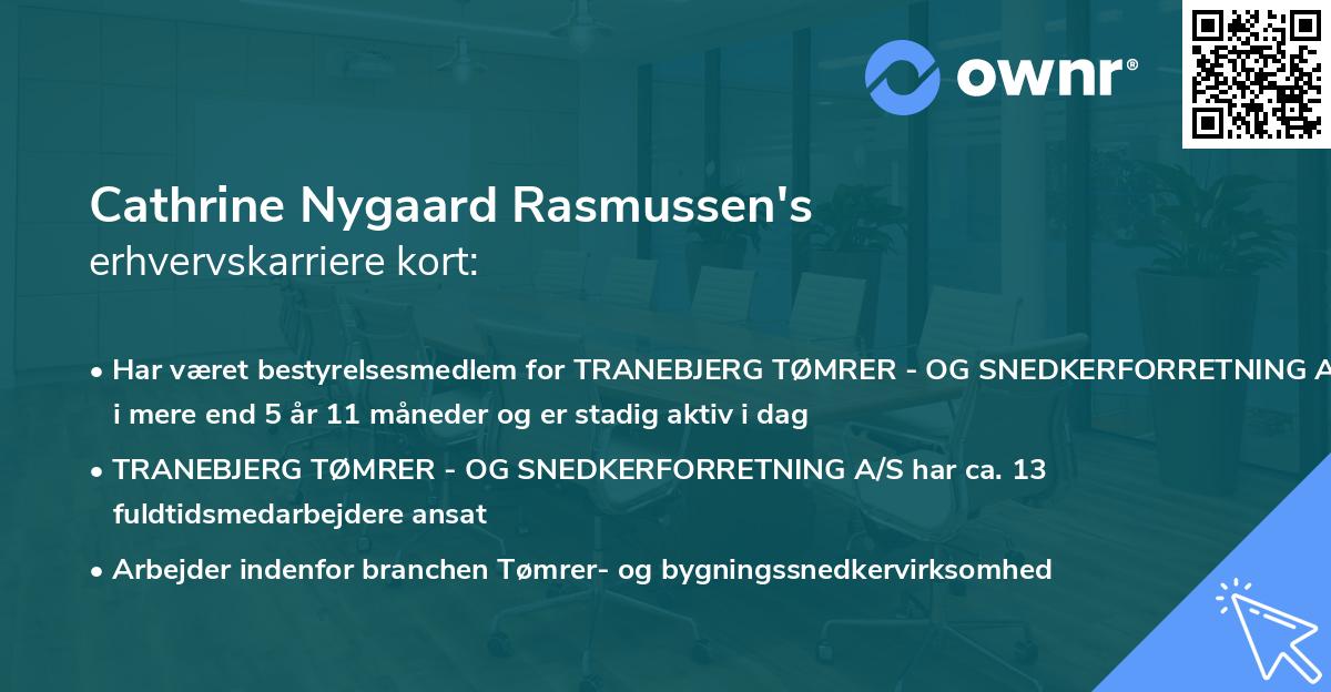 Cathrine Nygaard Rasmussen's erhvervskarriere kort