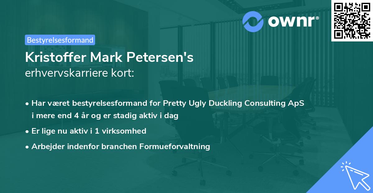 Kristoffer Mark Petersen's erhvervskarriere kort