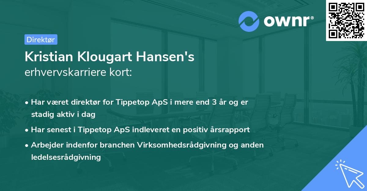 Kristian Klougart Hansen's erhvervskarriere kort
