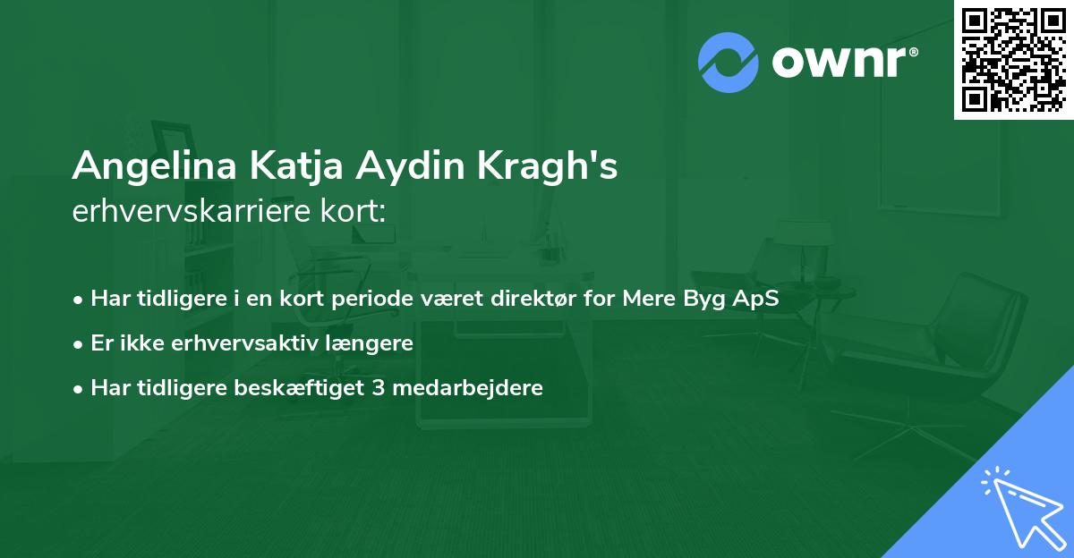 Angelina Katja Aydin Kragh's erhvervskarriere kort
