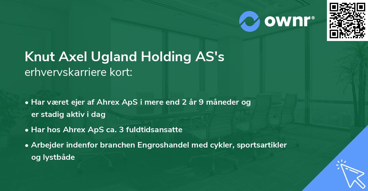 Knut Axel Ugland Holding AS's erhvervskarriere kort