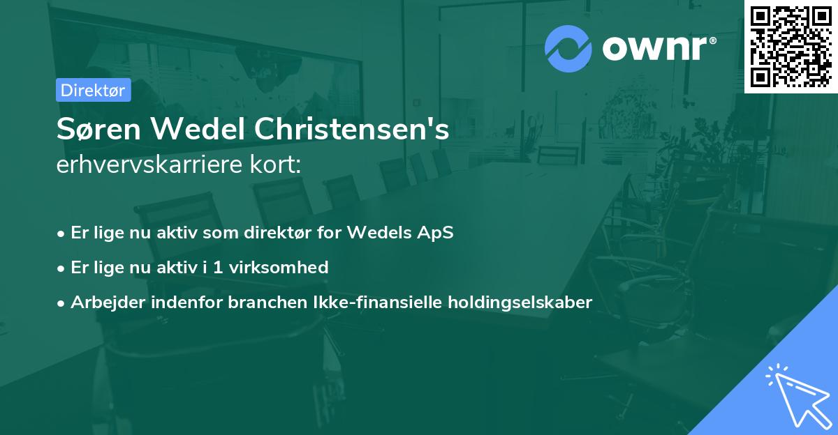Søren Wedel Christensen's erhvervskarriere kort