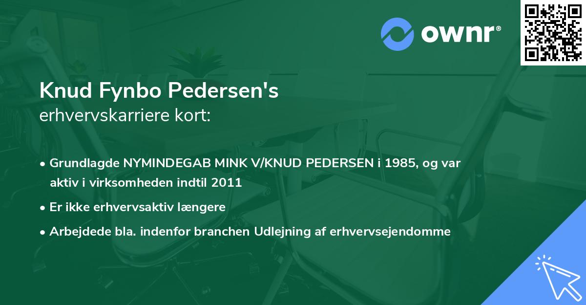 Knud Fynbo Pedersen's erhvervskarriere kort