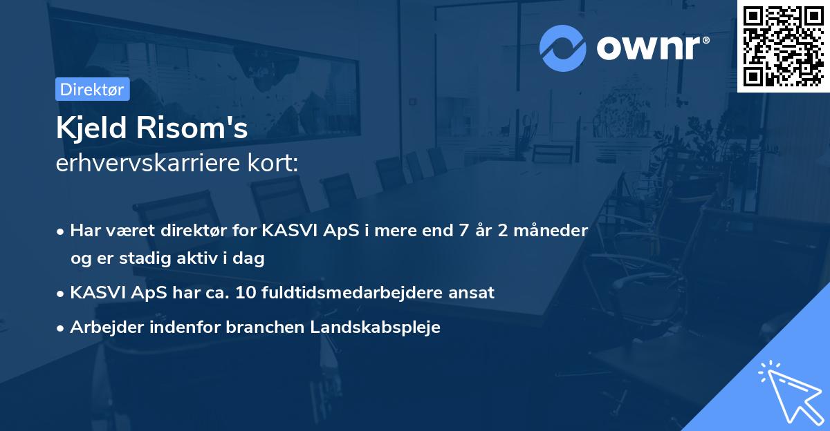 Kjeld Risom's erhvervskarriere kort