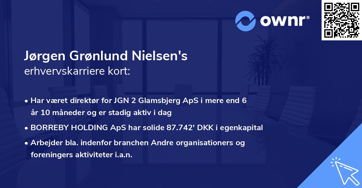 Jørgen Grønlund Nielsen's erhvervskarriere kort