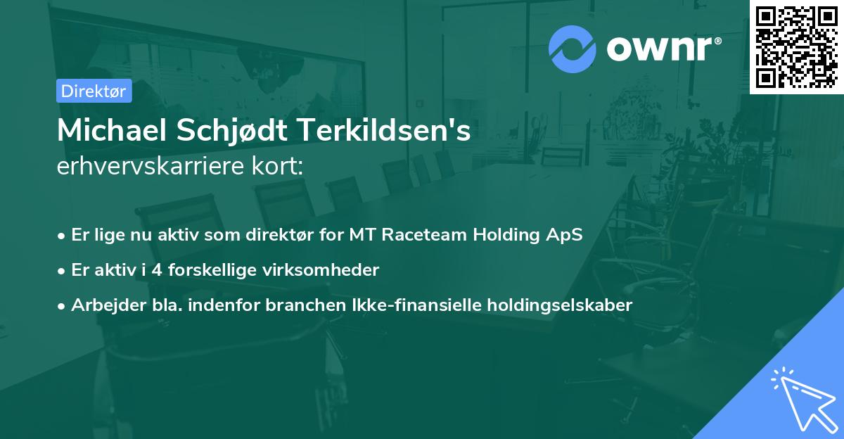 Michael Schjødt Terkildsen's erhvervskarriere kort
