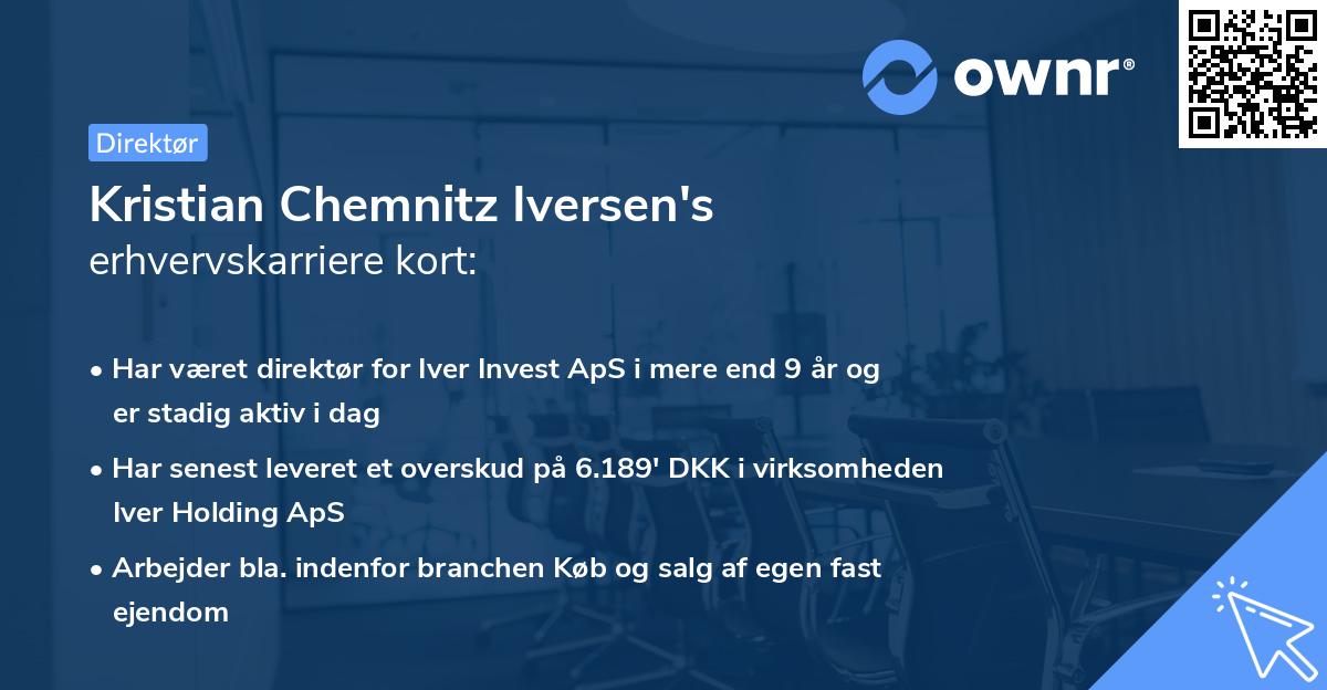 Kristian Chemnitz Iversen's erhvervskarriere kort
