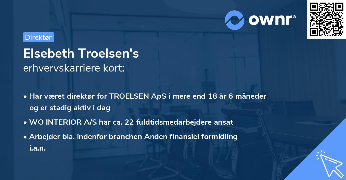 Elsebeth Troelsen's erhvervskarriere kort