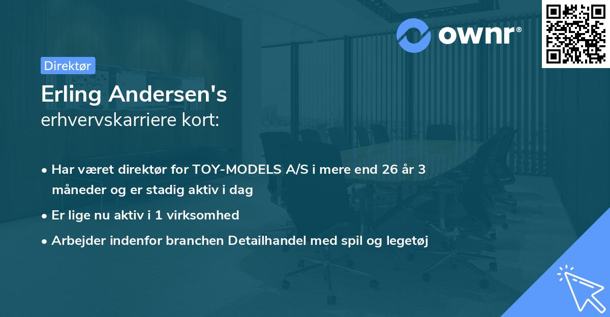 Erling Andersen's erhvervskarriere kort