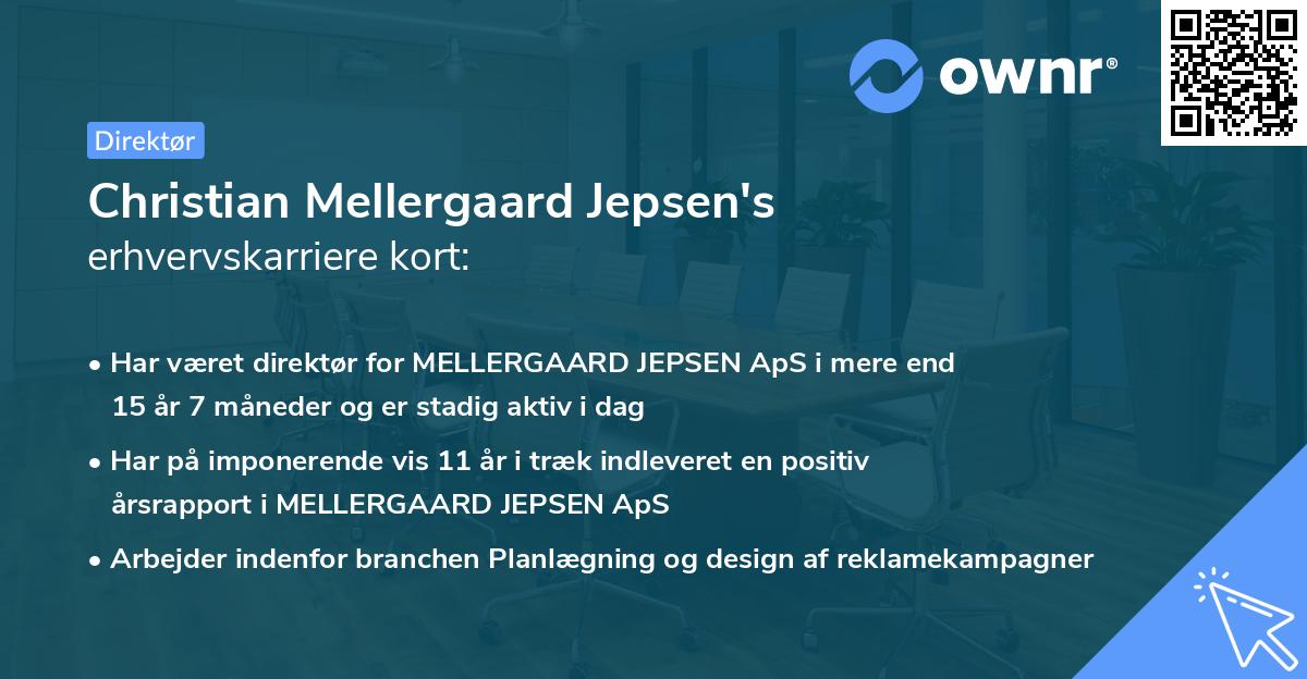 Christian Mellergaard Jepsen's erhvervskarriere kort