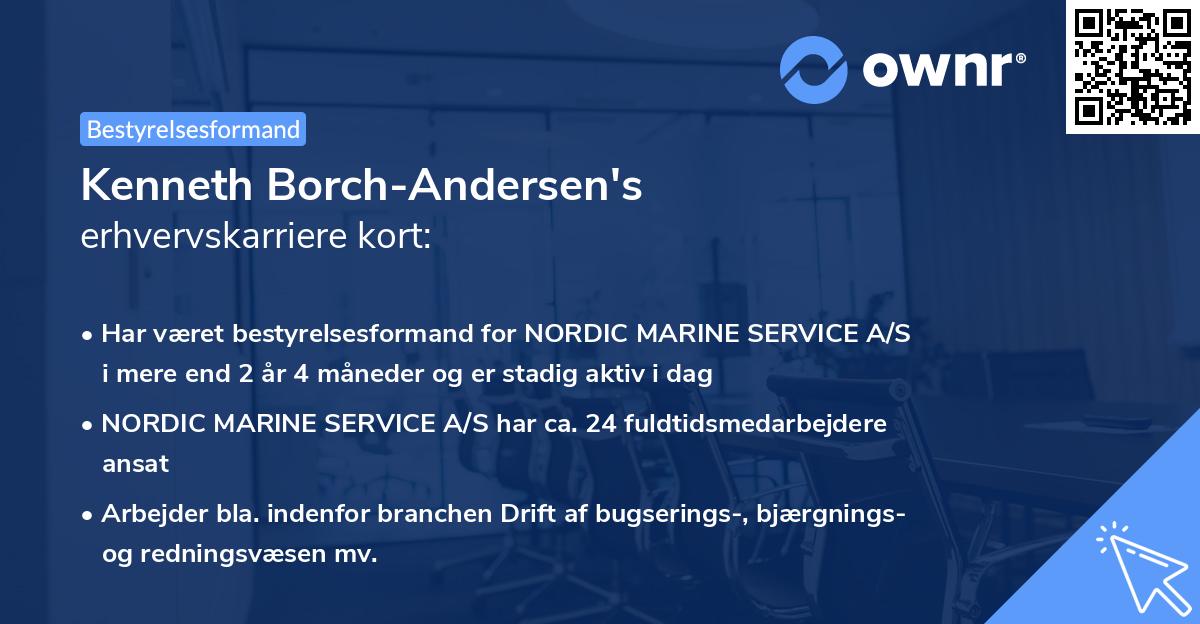 Kenneth Borch-Andersen's erhvervskarriere kort