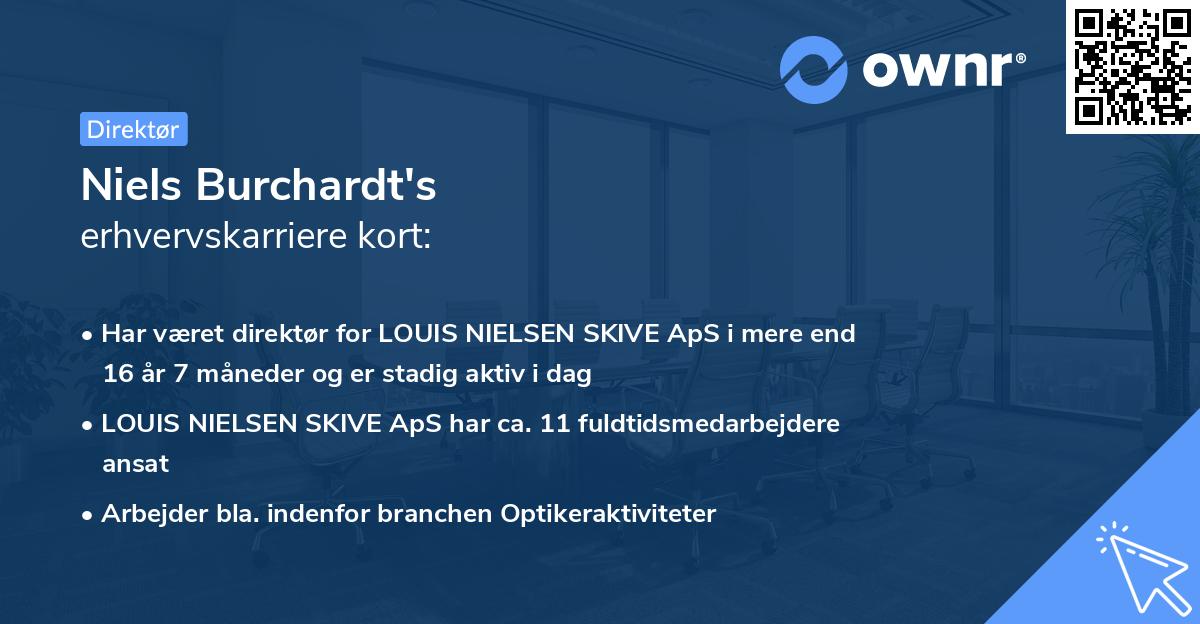Niels Burchardt's erhvervskarriere kort