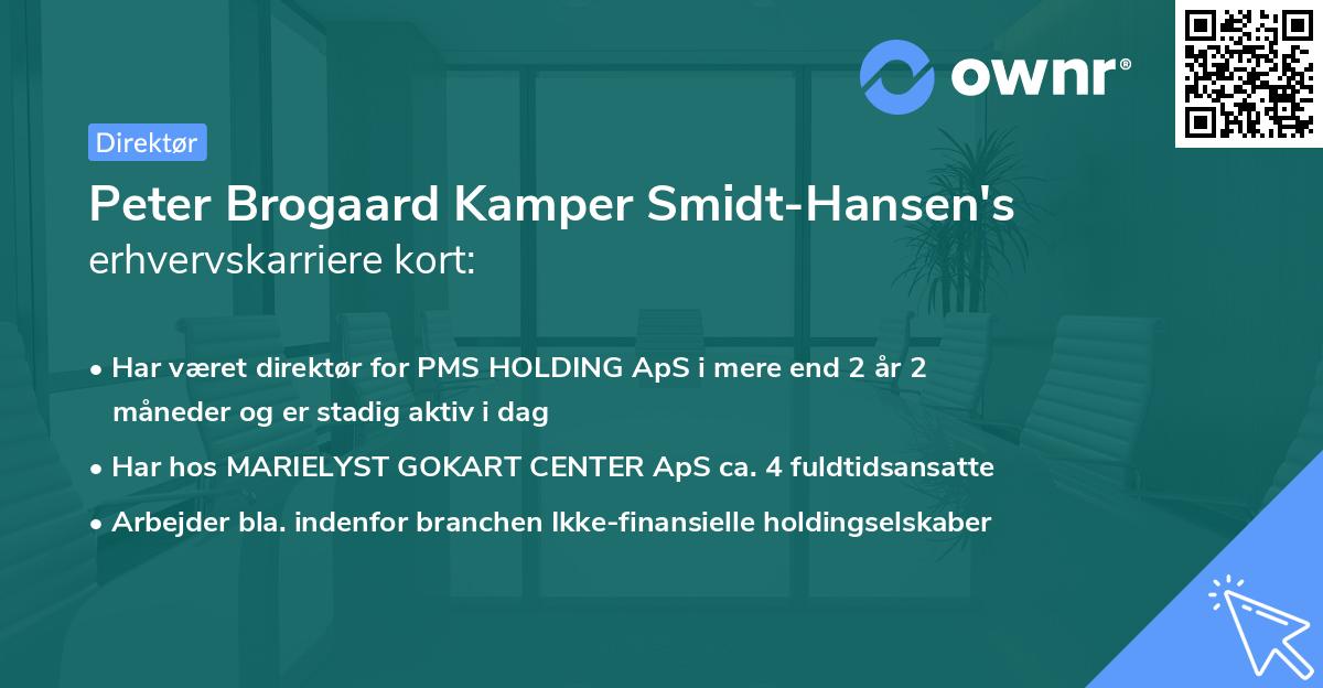 Peter Brogaard Kamper Smidt-Hansen's erhvervskarriere kort