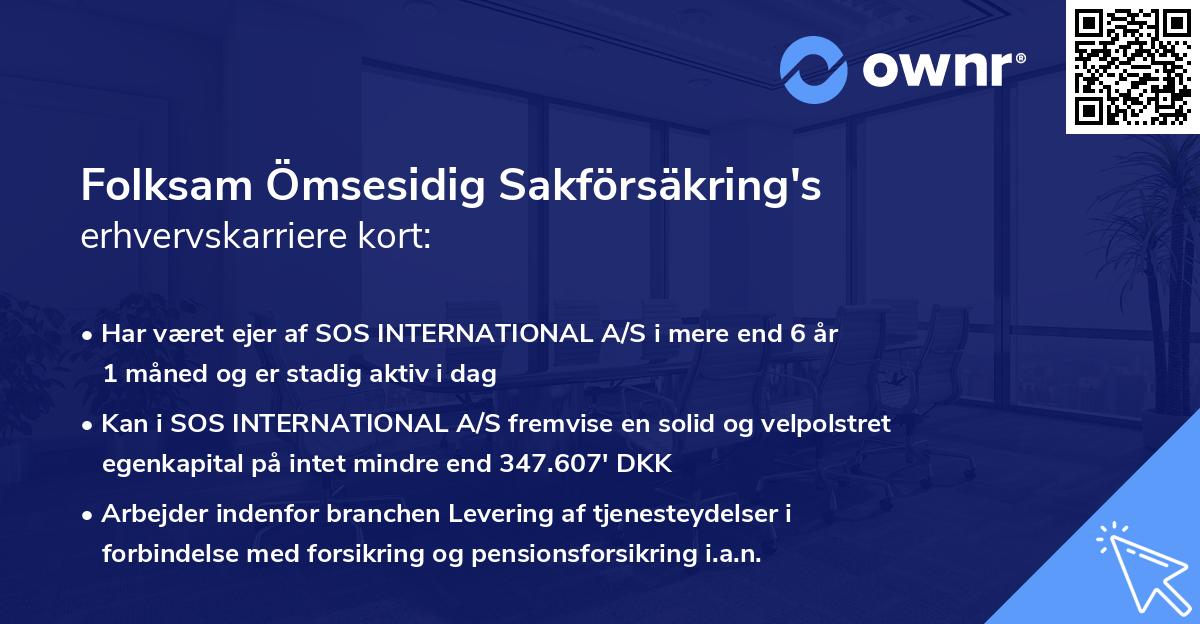 Folksam Ömsesidig Sakförsäkring's erhvervskarriere kort