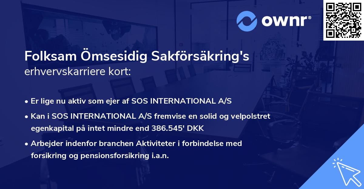 Folksam Ömsesidig Sakförsäkring's erhvervskarriere kort