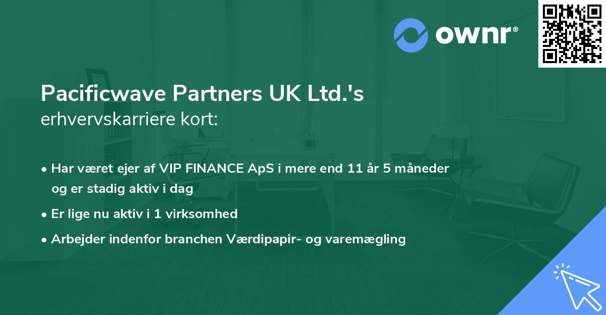 Pacificwave Partners UK Ltd.'s erhvervskarriere kort