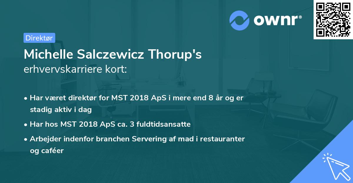 Michelle Salczewicz Thorup's erhvervskarriere kort