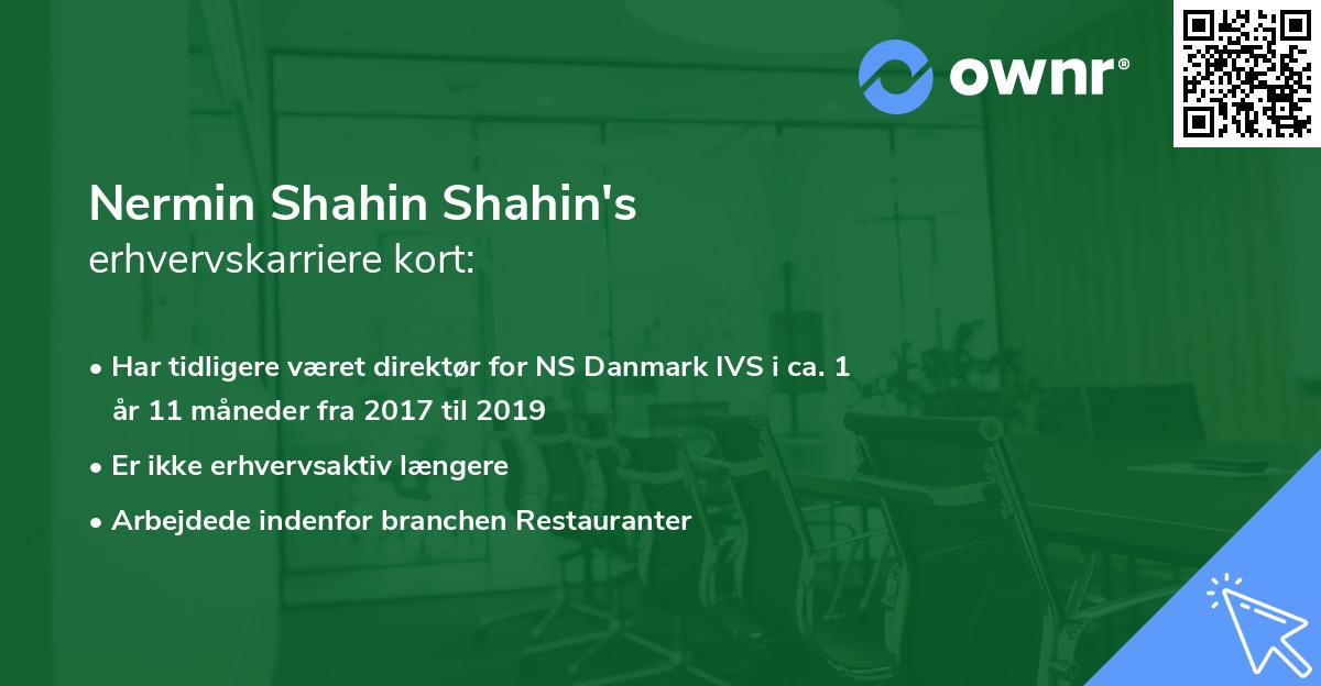 Nermin Shahin Shahin's erhvervskarriere kort