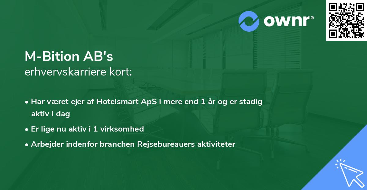 M-Bition AB's erhvervskarriere kort