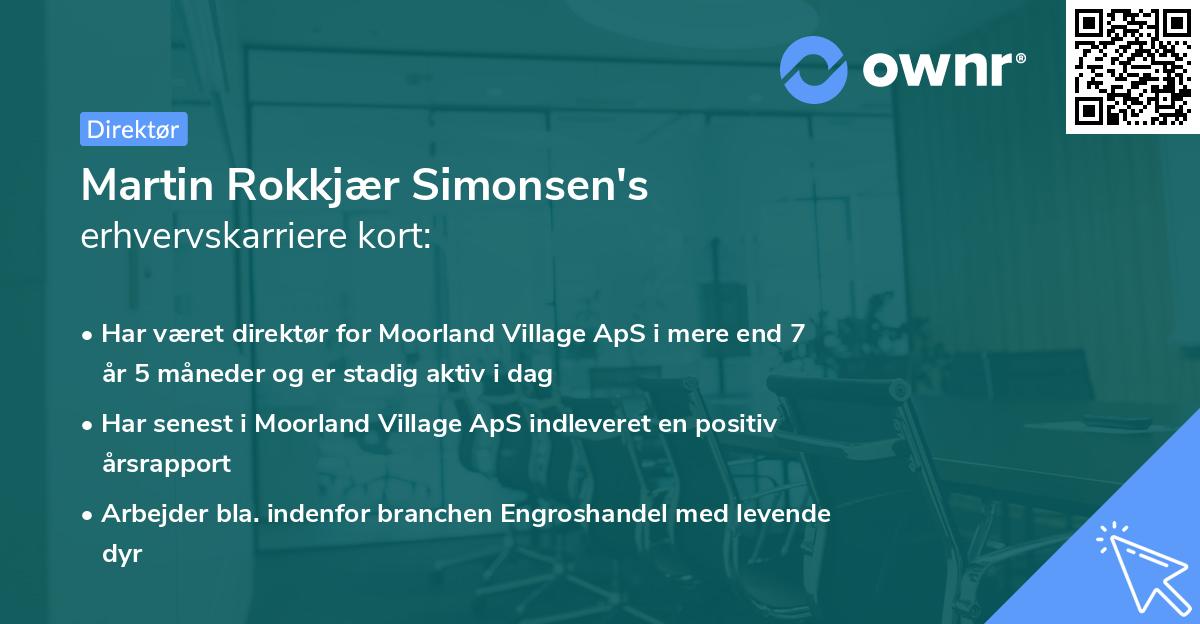 Martin Rokkjær Simonsen's erhvervskarriere kort