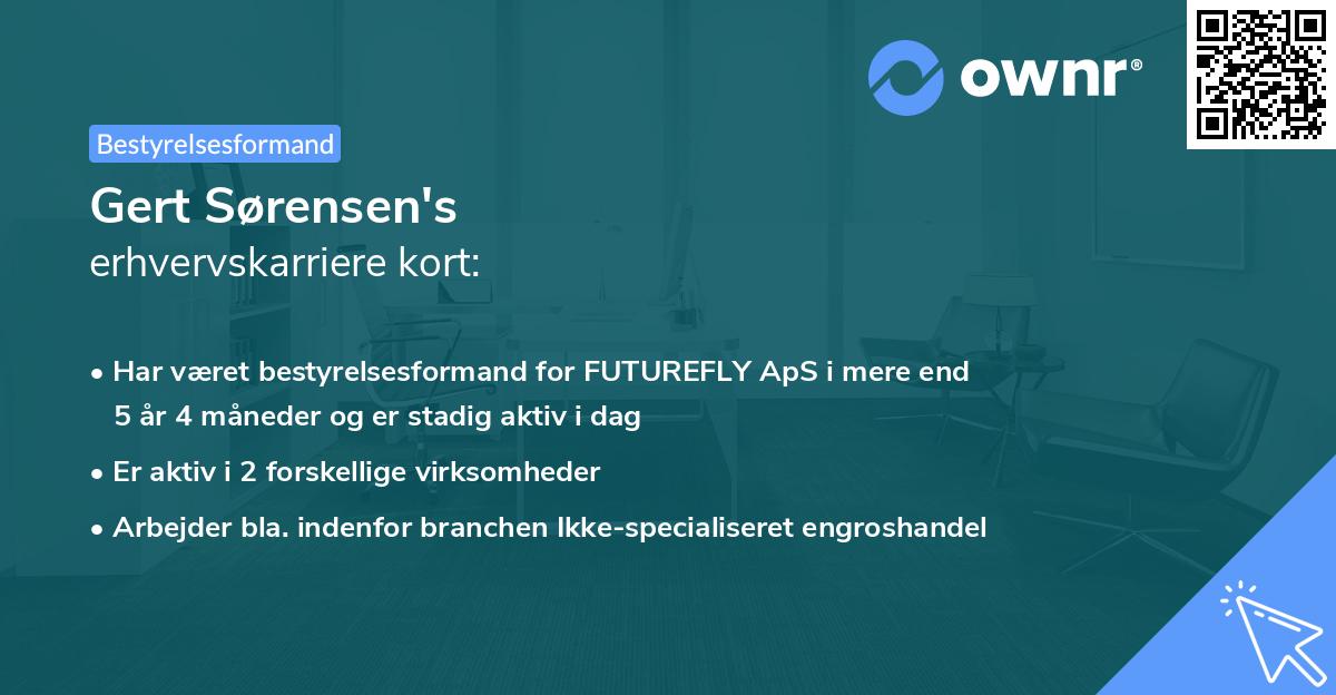 Gert Sørensen's erhvervskarriere kort