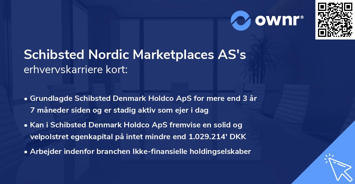 Schibsted Nordic Marketplaces AS's erhvervskarriere kort