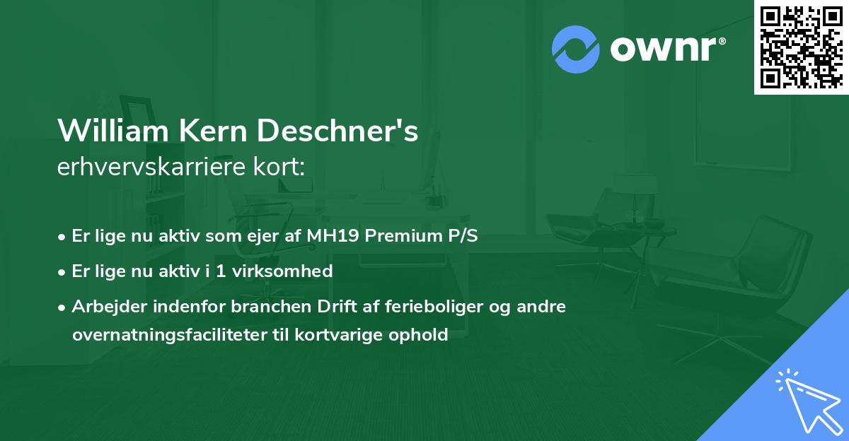 William Kern Deschner's erhvervskarriere kort