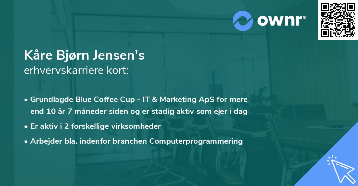 Kåre Bjørn Jensen's erhvervskarriere kort