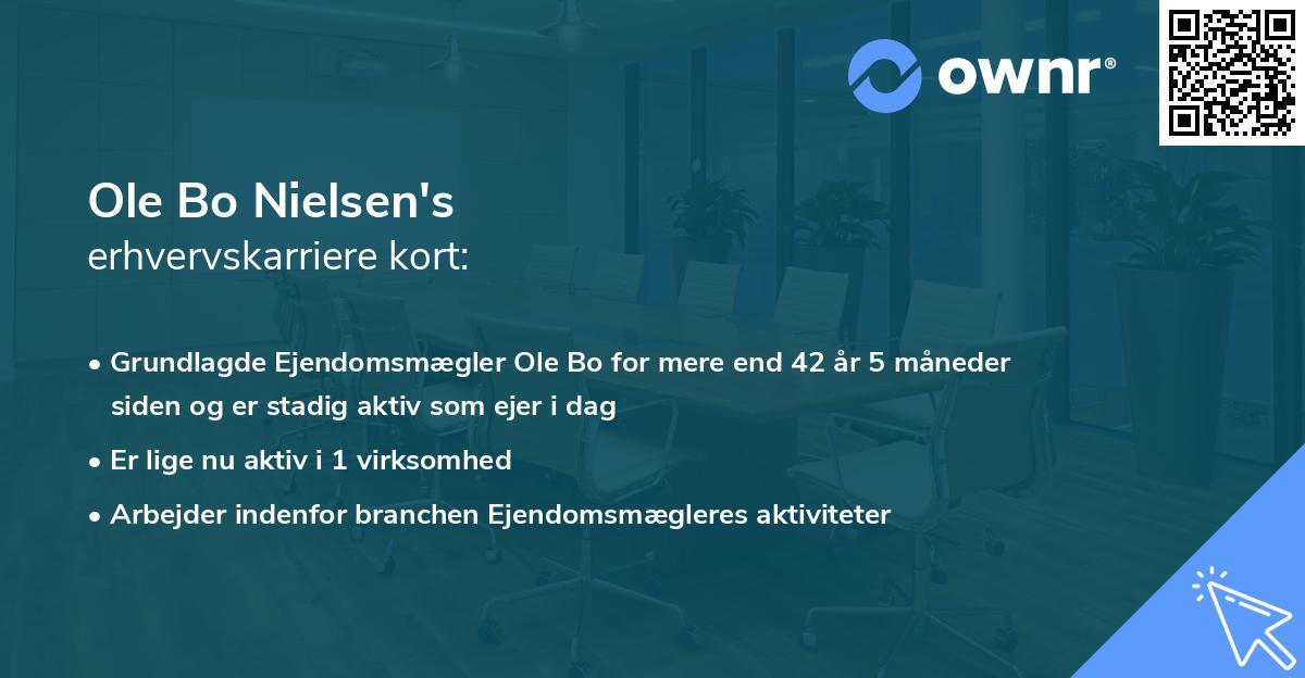 Ole Bo Nielsen's erhvervskarriere kort