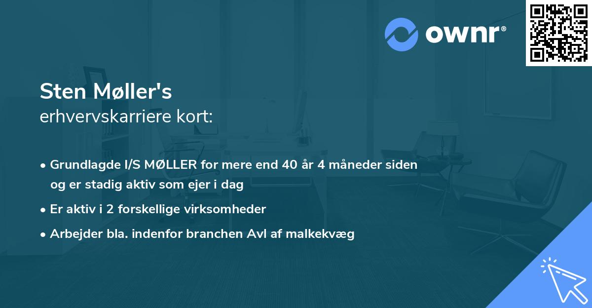 Sten Møller's erhvervskarriere kort