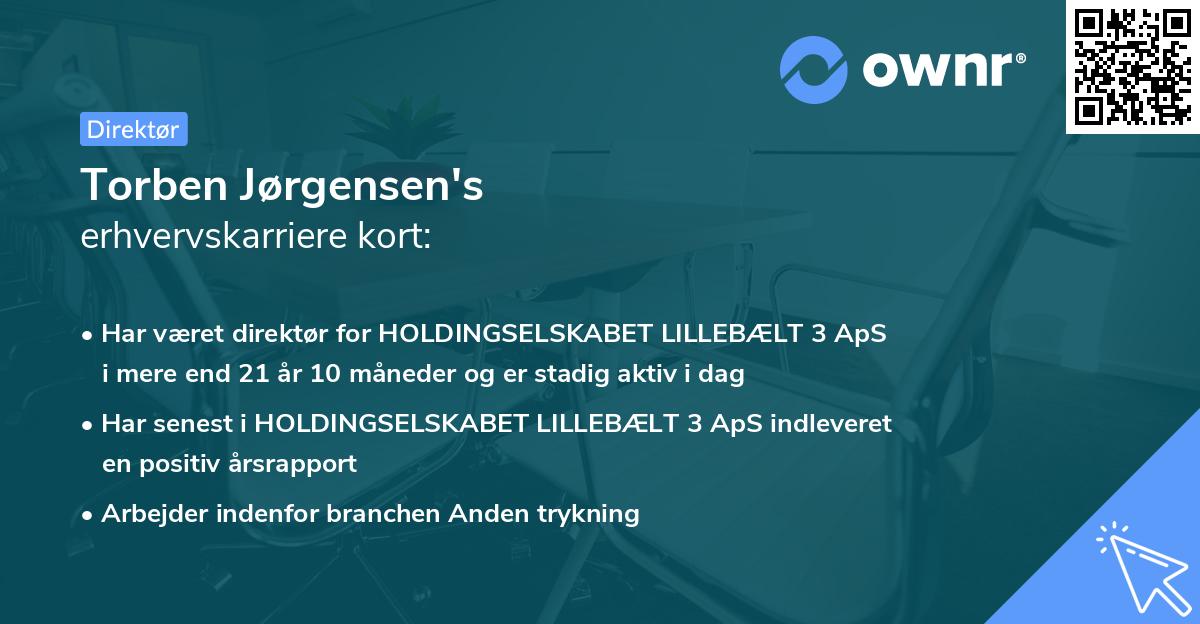 Torben Jørgensen's erhvervskarriere kort