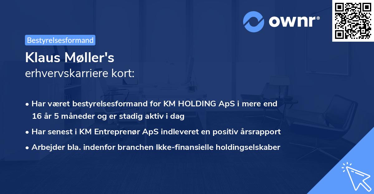 Klaus Møller's erhvervskarriere kort
