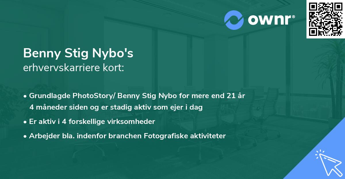 Benny Stig Nybo's erhvervskarriere kort