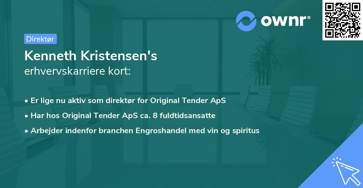 Kenneth Kristensen's erhvervskarriere kort