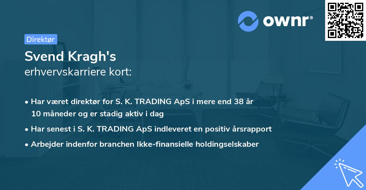 Svend Kragh's erhvervskarriere kort