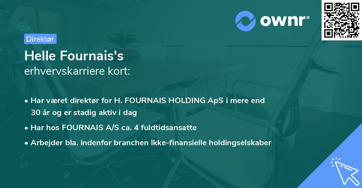 Helle Fournais's erhvervskarriere kort