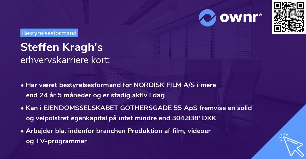 Steffen Kragh's erhvervskarriere kort