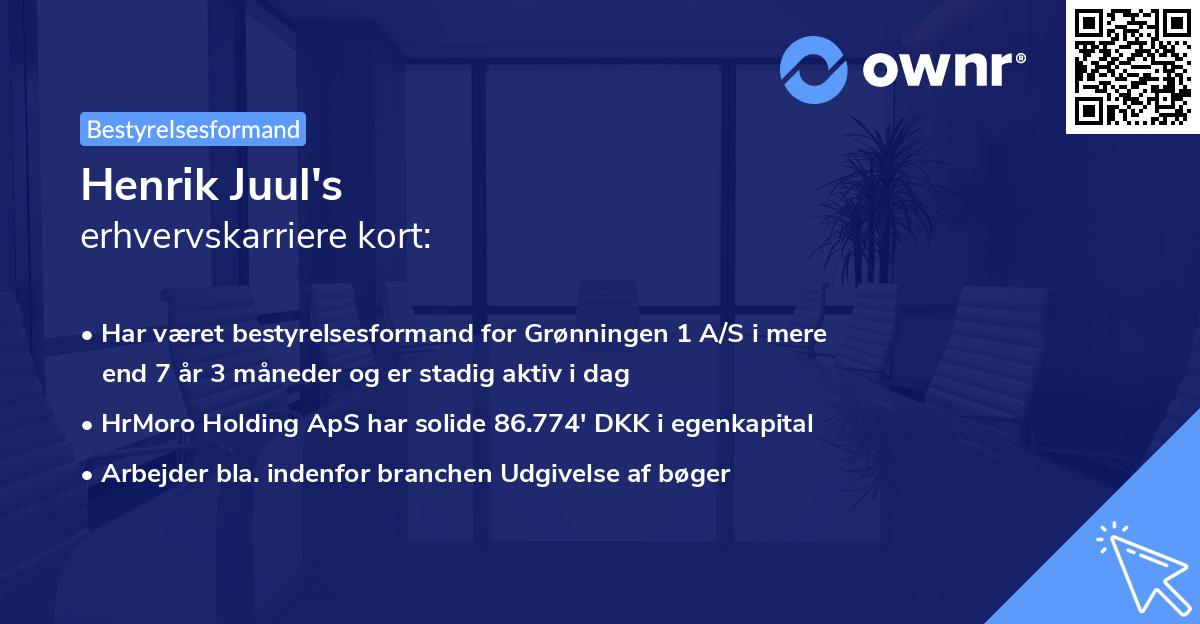 Henrik Juul's erhvervskarriere kort