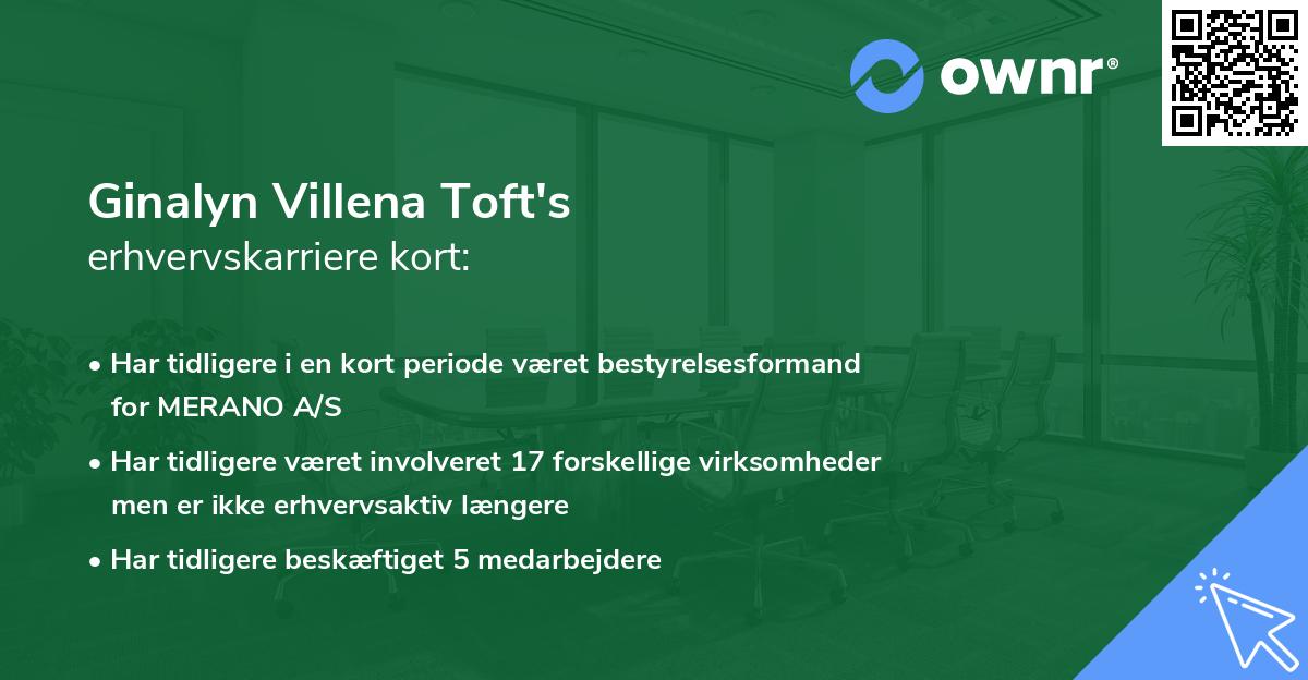 Ginalyn Villena Toft's erhvervskarriere kort