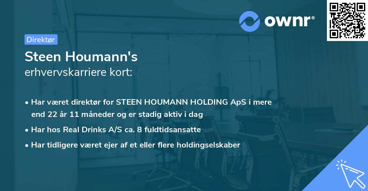 Steen Houmann's erhvervskarriere kort