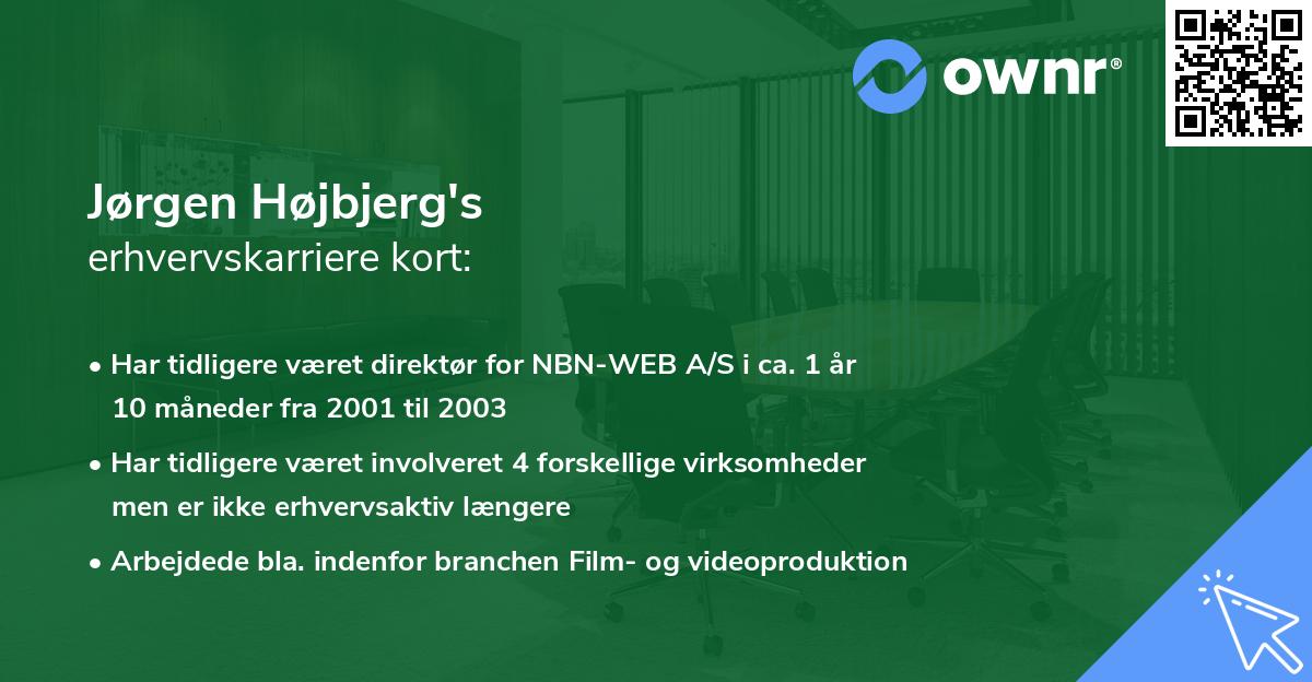 Jørgen Højbjerg's erhvervskarriere kort