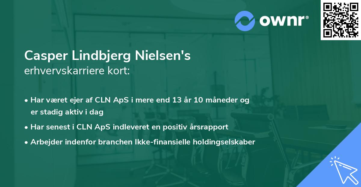 Casper Lindbjerg Nielsen's erhvervskarriere kort