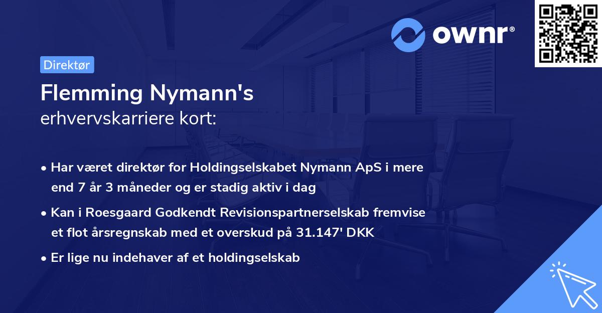 Flemming Nymann's erhvervskarriere kort