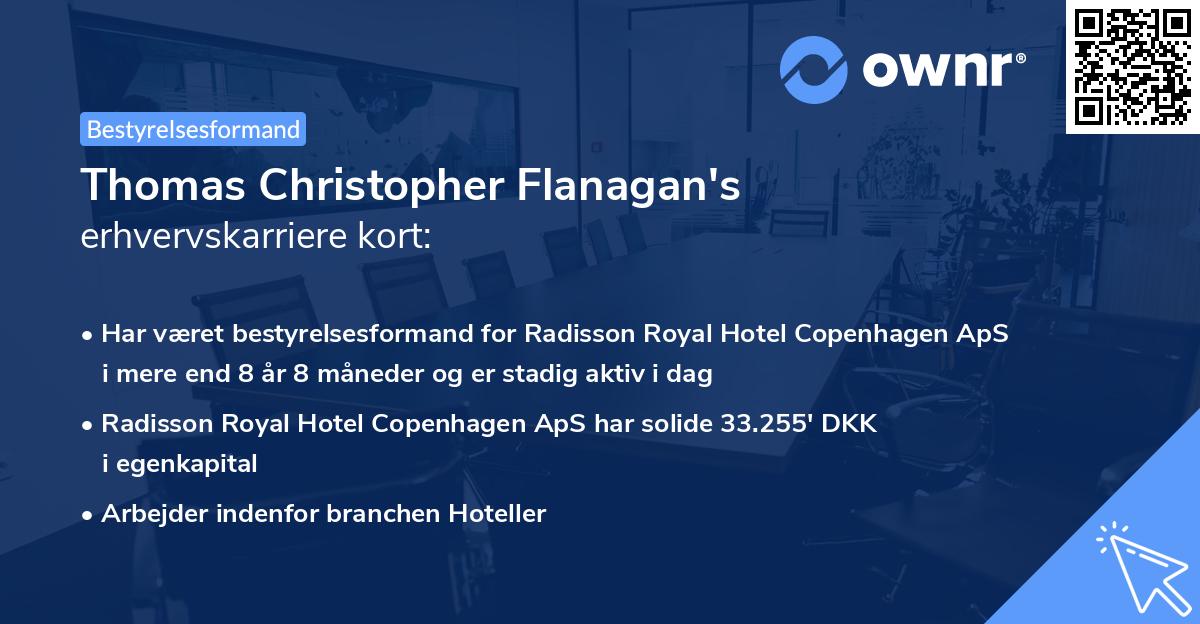 Thomas Christopher Flanagan's erhvervskarriere kort