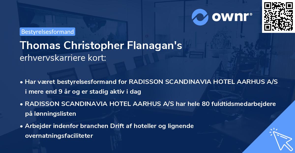 Thomas Christopher Flanagan's erhvervskarriere kort