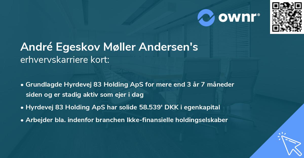 André Egeskov Møller Andersen's erhvervskarriere kort