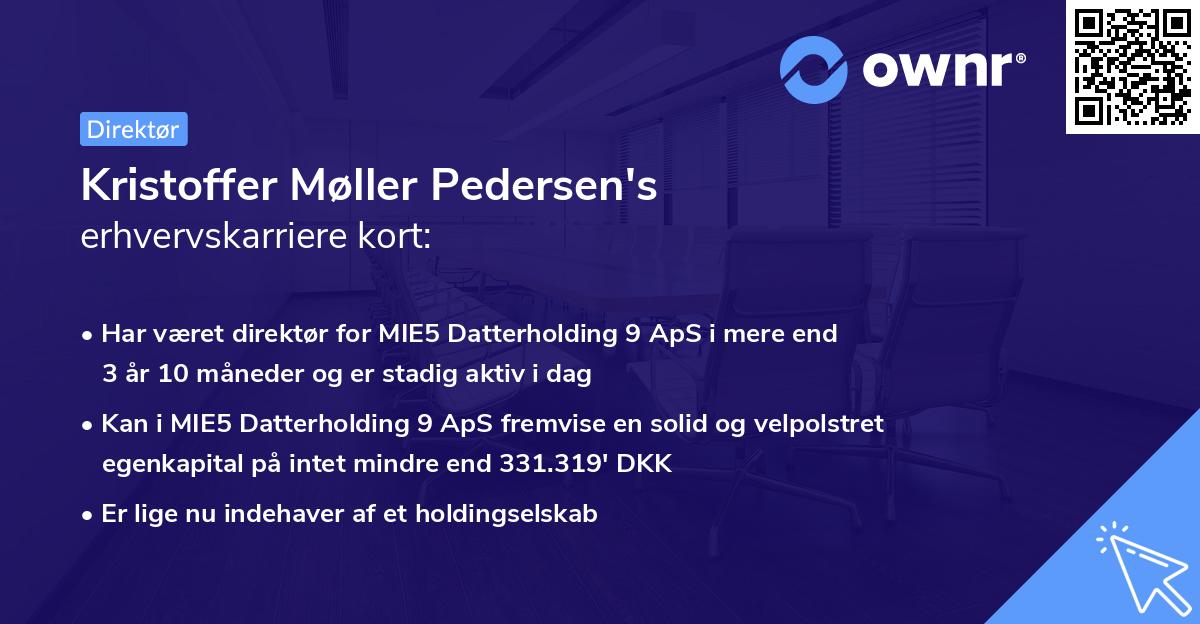 Kristoffer Møller Pedersen's erhvervskarriere kort