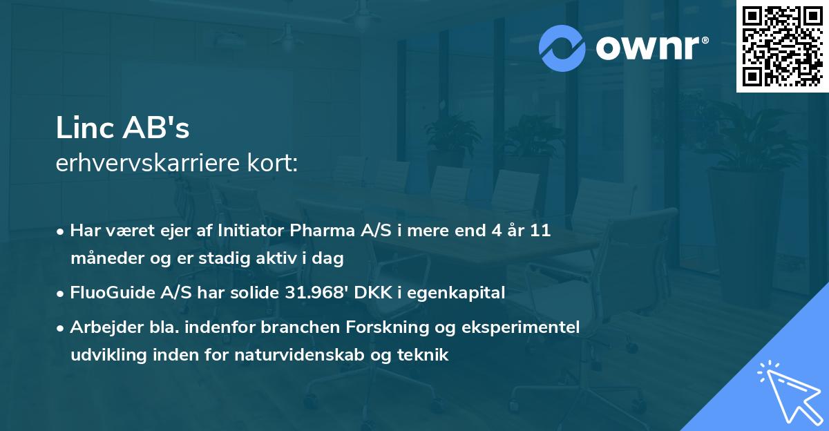 Linc AB's erhvervskarriere kort